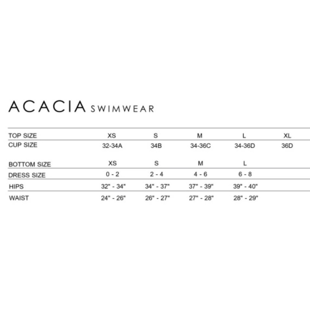 Acacia Swim Tiger PALM SPRINGS High Cut 1 PC. - Picture 7 of 7